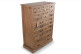 Kommode 27 Schubladen Holz Braun 81x37.5x109.5cm