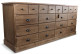 Wochenmöbel Chiffonnier Grainetier Holz 13 Schubladen Braun 199x55x85cm
