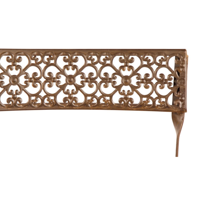 Chaise Bois Fer Forgé Marron 40x50.5x92.5cm