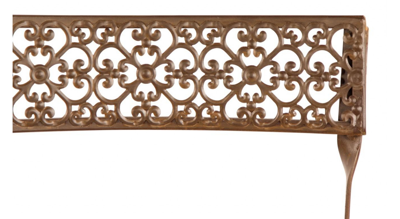 Chaise Bois Fer Forgé Marron 40x50.5x92.5cm
