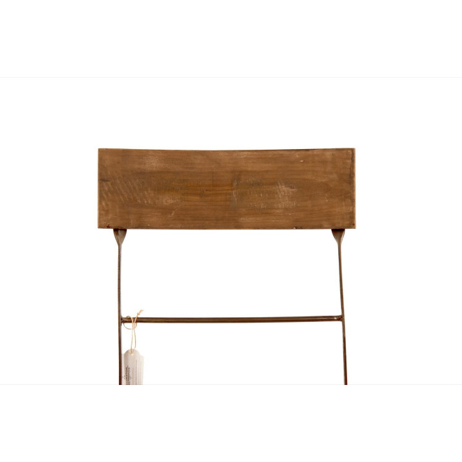 Holzstuhl Schmiedeeisen Braun 40x50.5x93.5cm