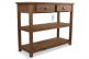 Meuble Console Drapier Bois 2 Tiroirs 100x40x80.5cm