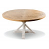 Table Ronde Bois Blanc Césuré 150cm