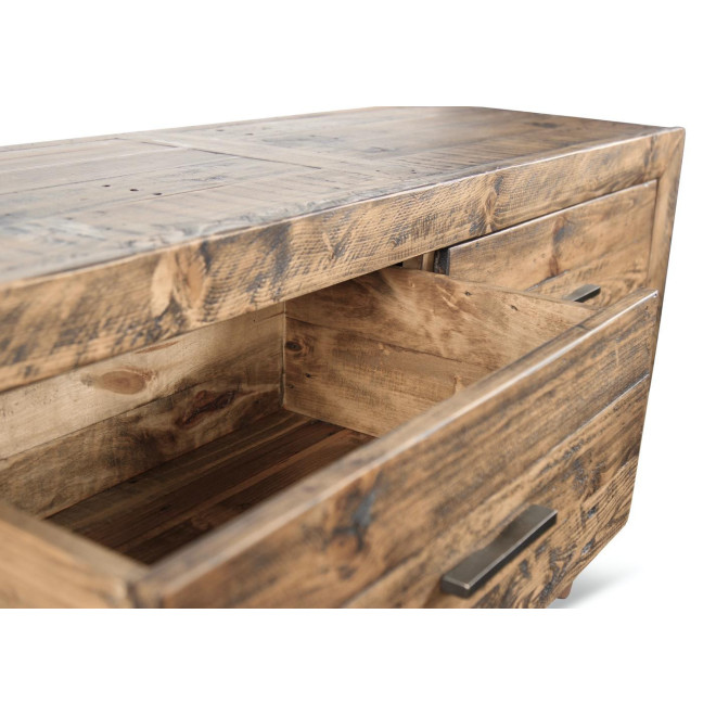 Meuble Bas Rangement Bois 120x40x68cm