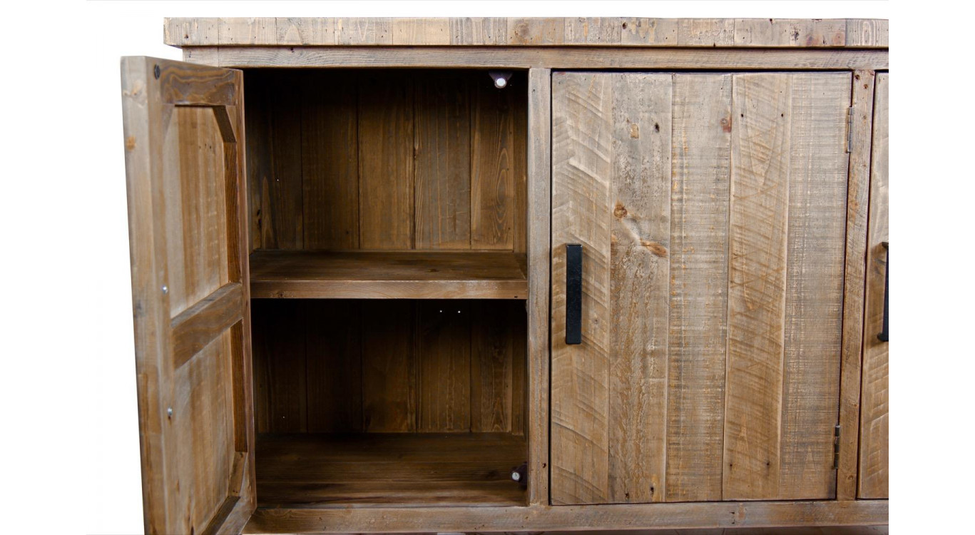 Meuble Bas Rangement Bois 150x45.5x86cm