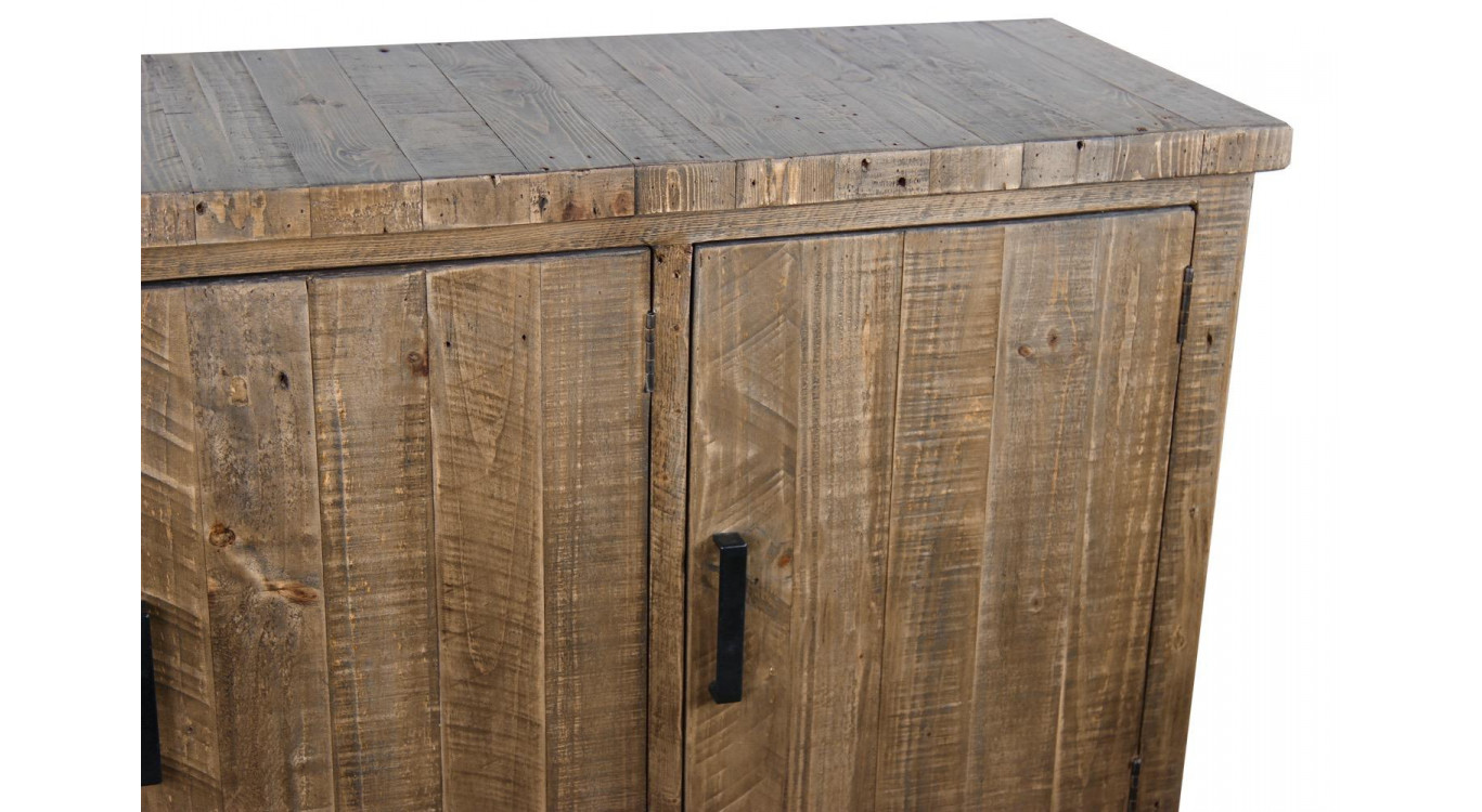 Meuble Bas Rangement Bois 150x45.5x86cm