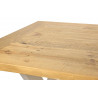 Table Rectangulaire Bois Blanc Césuré 180x90x78cm