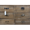 Buffet Vaisselier Rangement Bois 6 Tiroirs 78x34x168cm