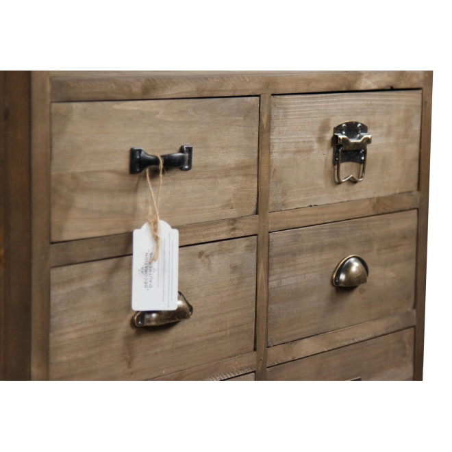 Buffet Vaisselier Rangement Holz 6 Schubladen 78x34x168cm
