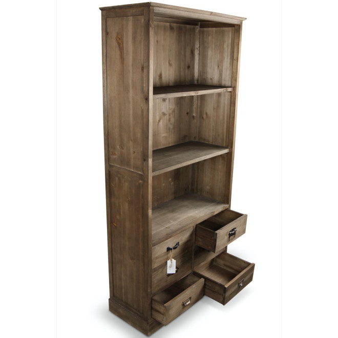 Buffet Vaisselier Rangement Holz 6 Schubladen 78x34x168cm