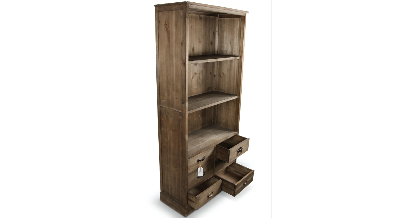 Buffet Vaisselier Rangement Holz 6 Schubladen 78x34x168cm
