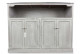 White Cherry Wood Buffet Zinc Top 119x47x90cm