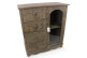 Meuble Bas Rangement Bois 4 Tiroirs 80x40x90cm