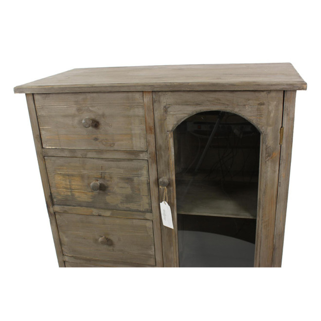Unterschrank Aufbewahrung Holz 4 Schubladen 80x40x90cm