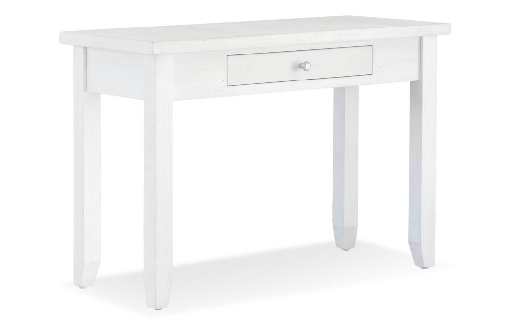 Schreibtisch 1 Schublade Holz Weiß 110x50x76cm