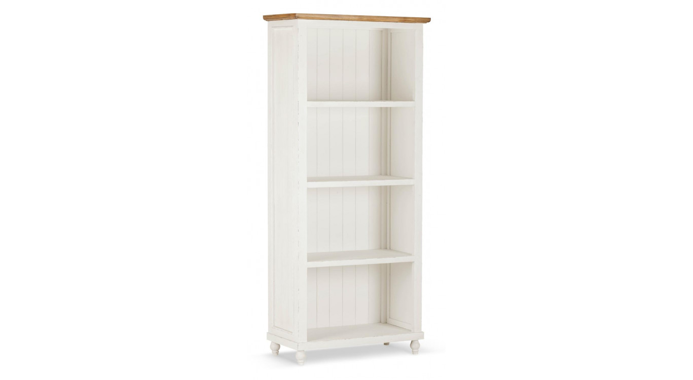 Bibliothèque Bois Blanc 80x38x180cm