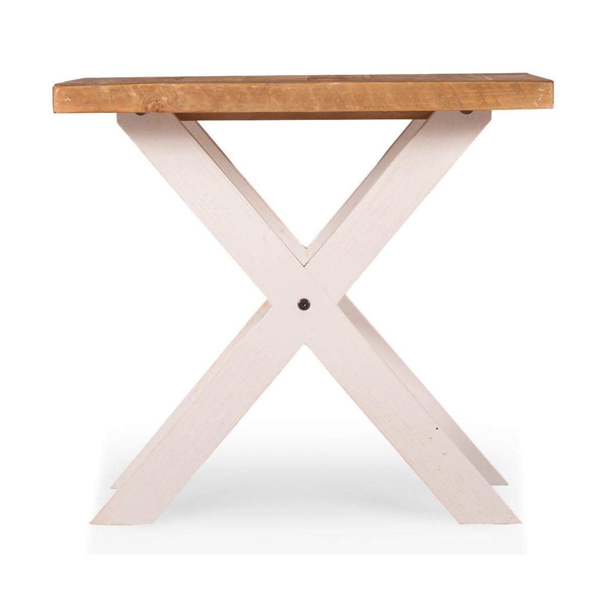 Table De Chevet Bois Blanc 60x60x41cm