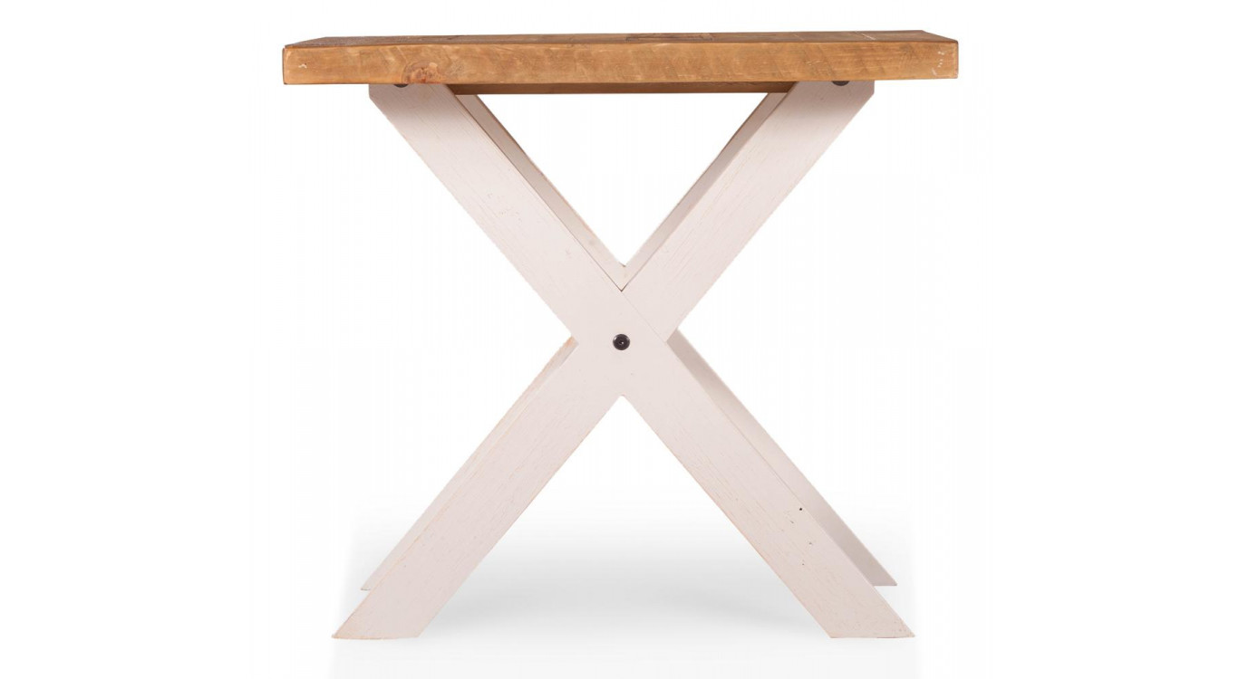 Table De Chevet Bois Blanc 60x60x41cm