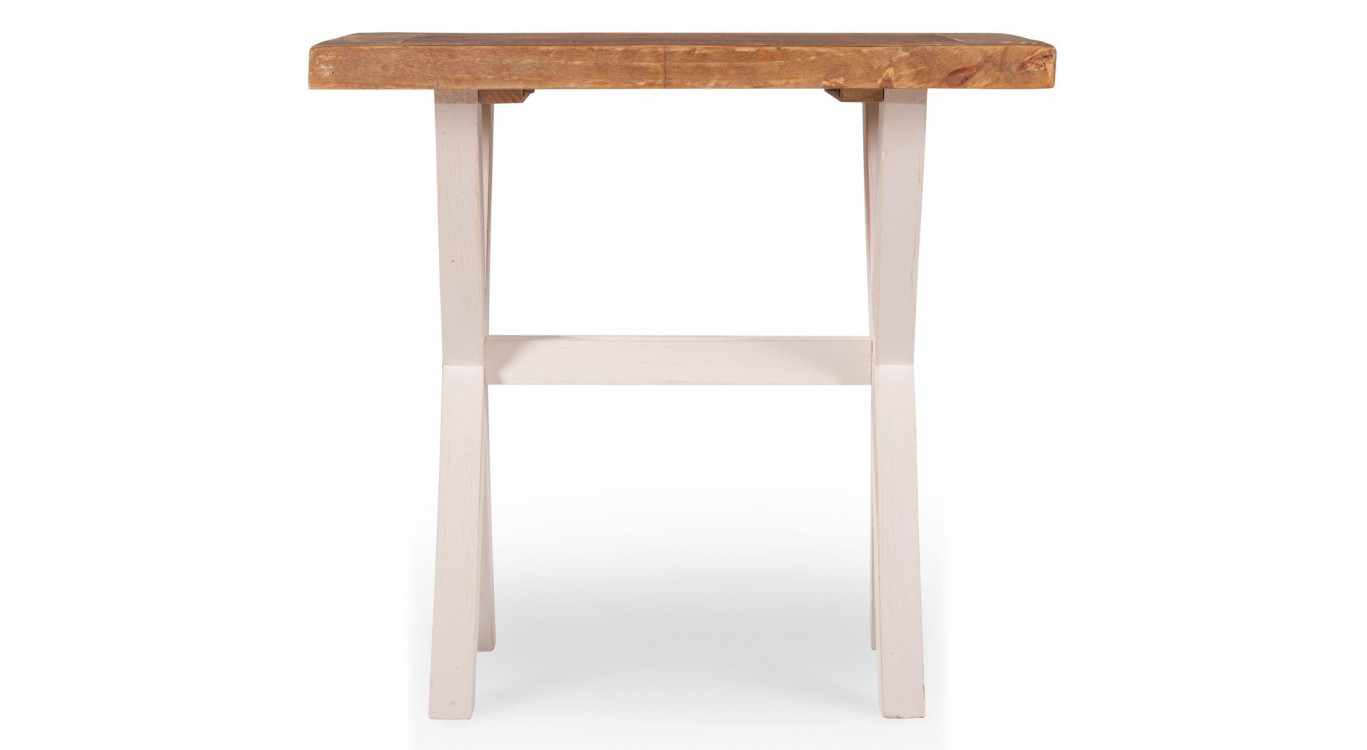 Table De Chevet Bois Blanc 60x60x41cm