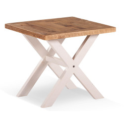 Nachttisch Holz Weiß 60x60x41cm