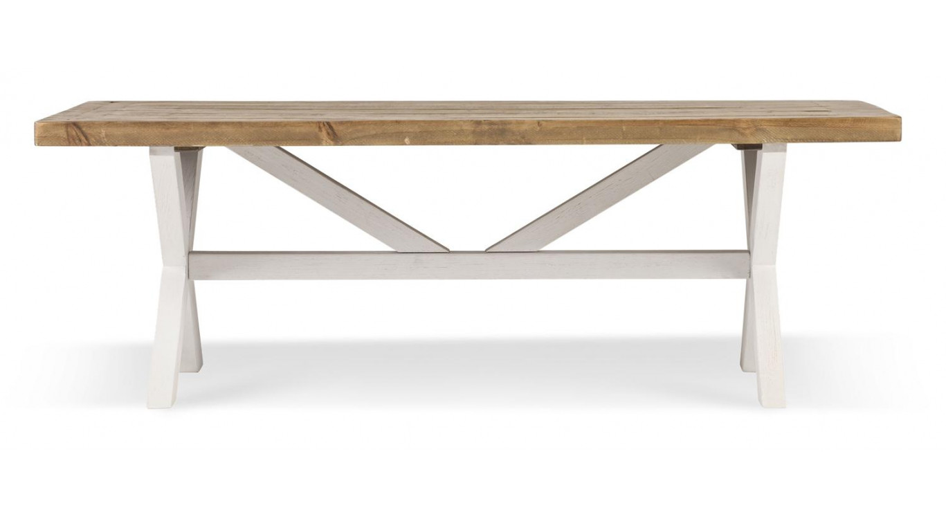 Table Basse Bois Blanc 120x75x41cm