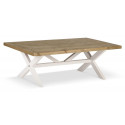 Mesa de centro de madera blanca 120x75x41cm