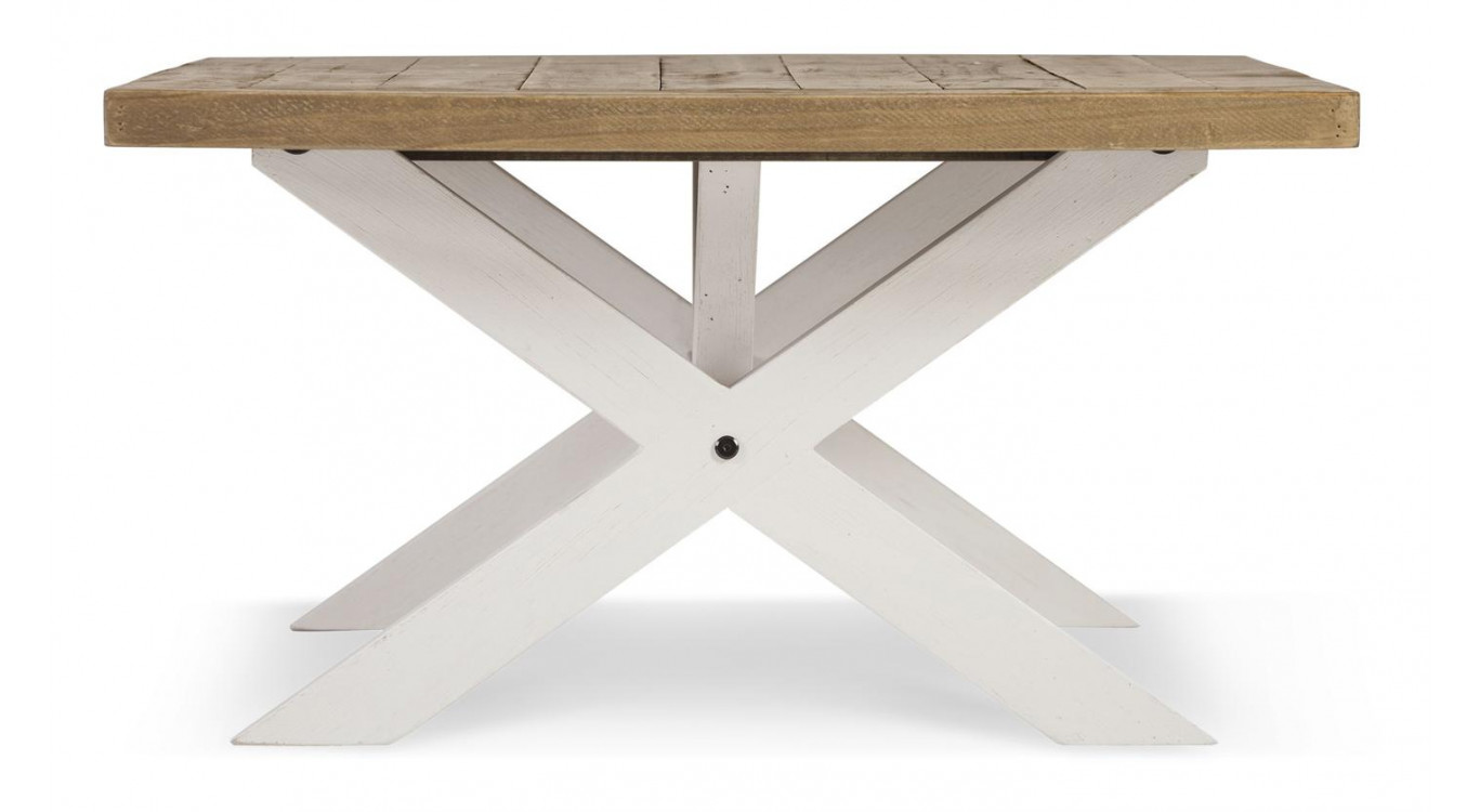 Table Basse Bois Blanc 120x75x41cm