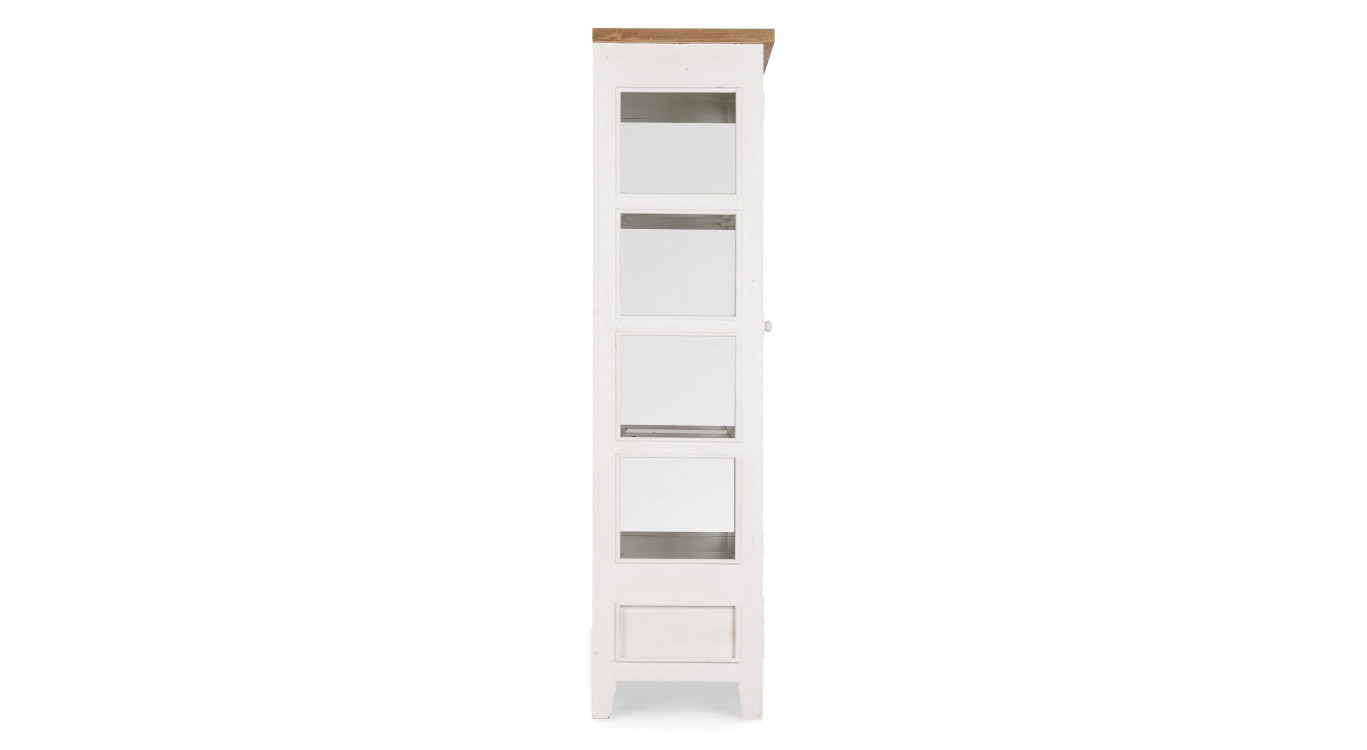 Vaisselier 1 Tiroir Bois Blanc 96x47x179cm