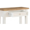 Console 1 Tiroir Bois Blanc 90x35x80cm