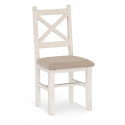 2er-Set Holzstühle Weiß 47x51.5x102cm