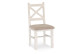 Set of 2 White Wooden Chairs 47x51.5x102cm