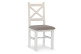 Set of 2 White Wooden Chairs 47x51.5x102cm