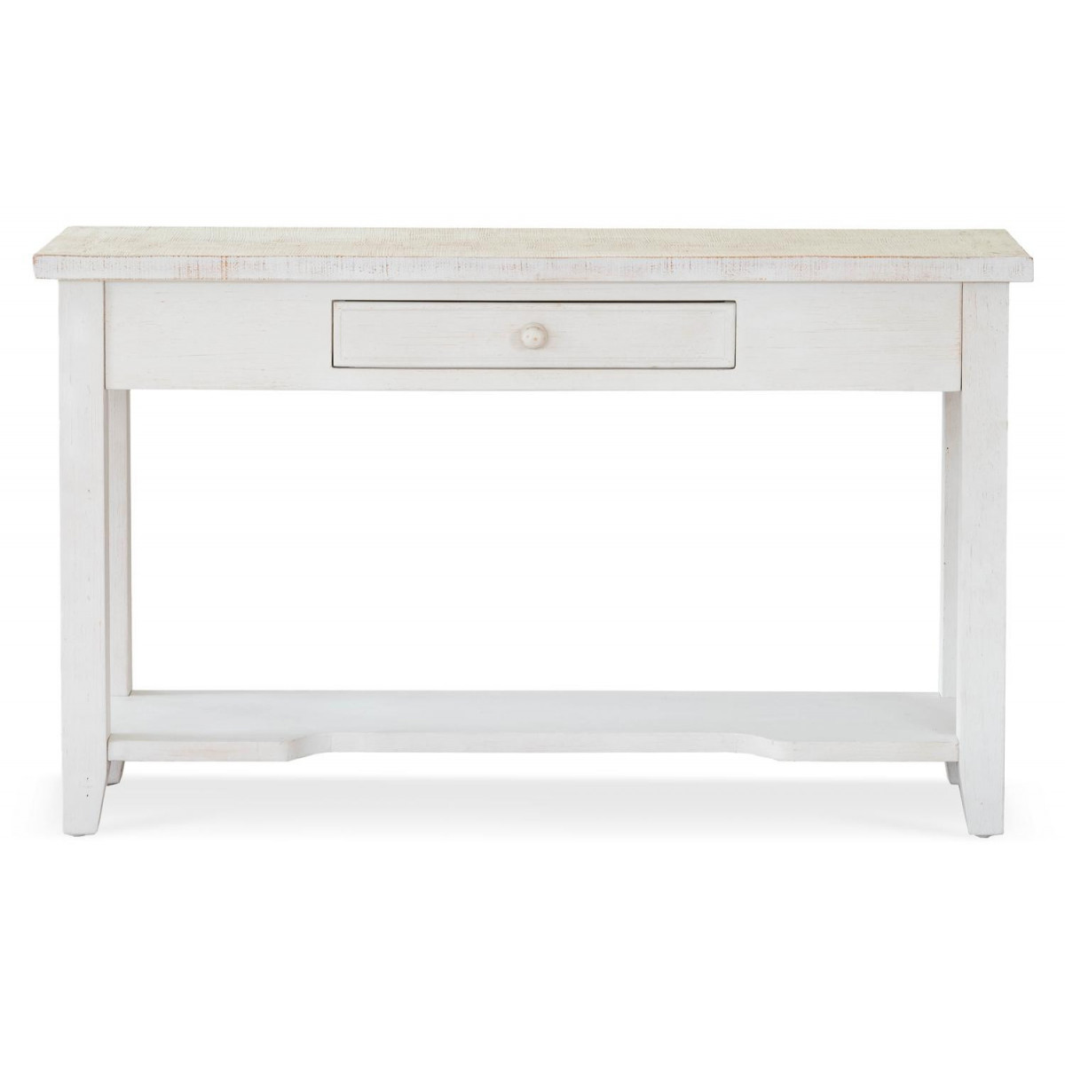 Console 1 Tiroir Bois Blanc 120x41.5x78cm