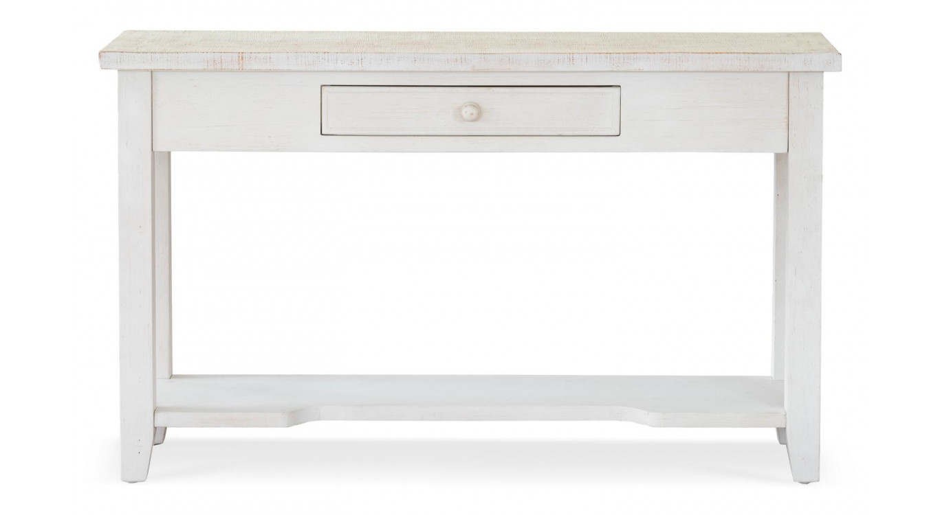 Konsole 1 Schublade Holz Weiß 120x41.5x78cm