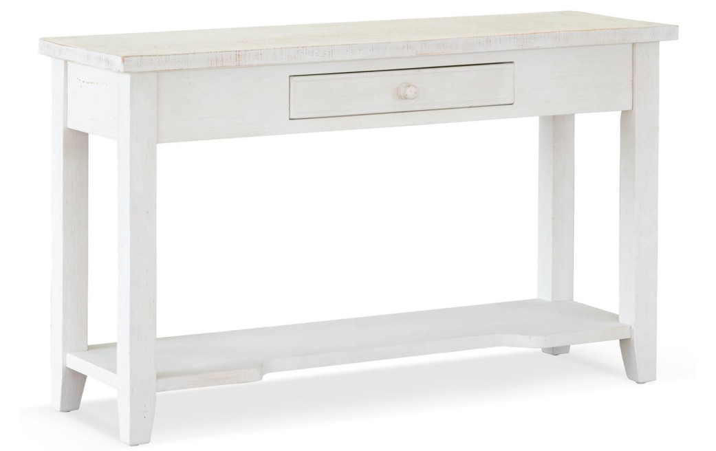 Konsole 1 Schublade Holz Weiß 120x41.5x78cm