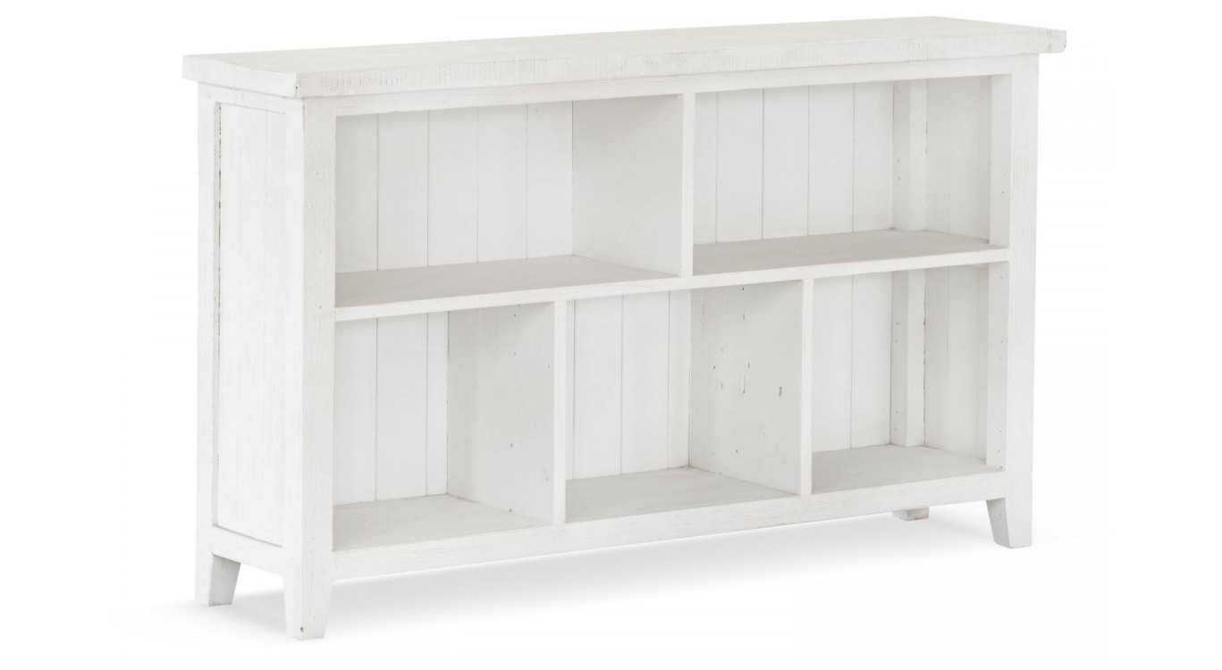 Bücherregal Holz Weiß 130x33x78cm