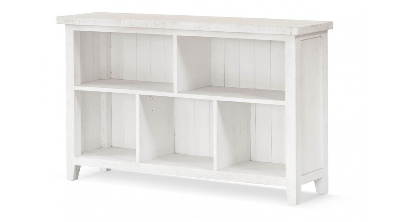 Bücherregal Holz Weiß 130x33x78cm