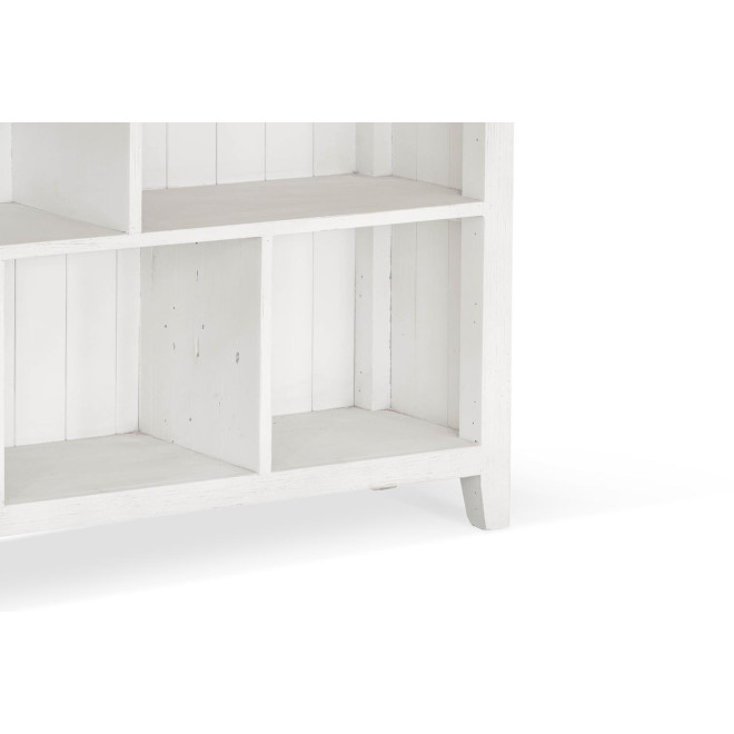 Bibliothèque Bois Blanc 130x33x78cm