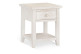 Table De Chevet 1 Tiroir Bois Blanc 50x45x60cm