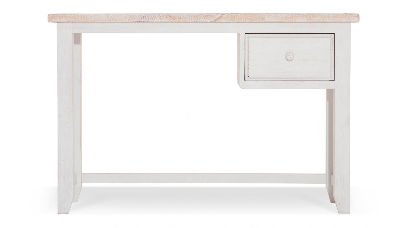 Schreibtisch Holz Weiß 120x50x78cm