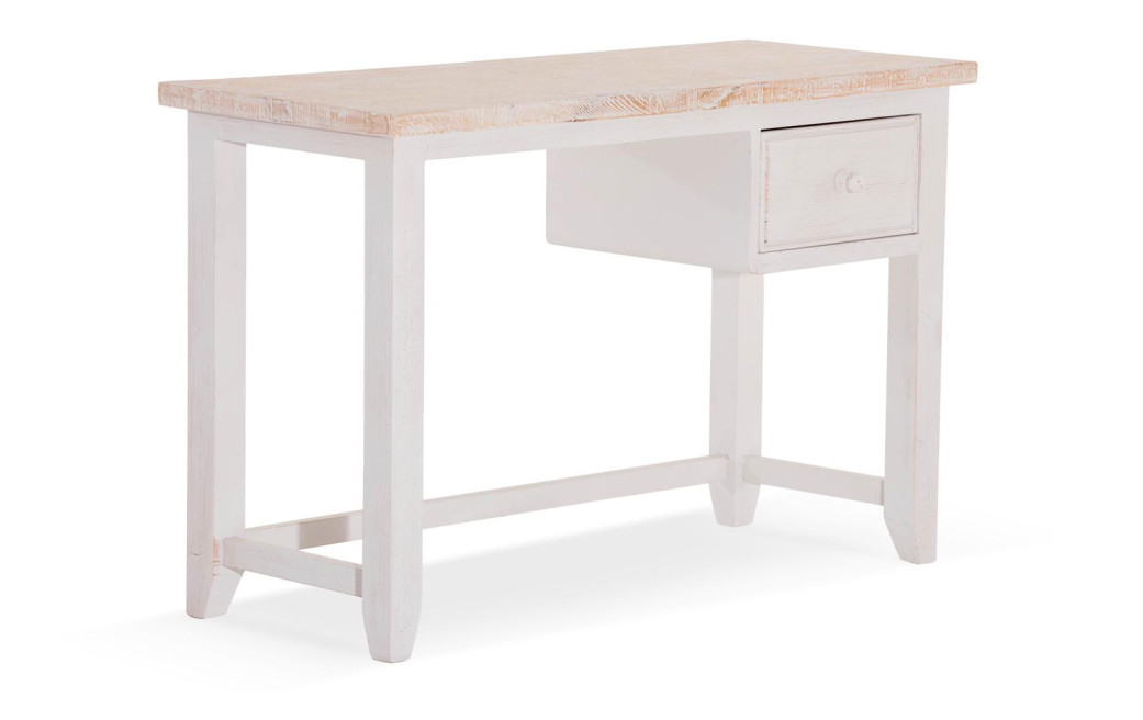 Schreibtisch Holz Weiß 120x50x78cm