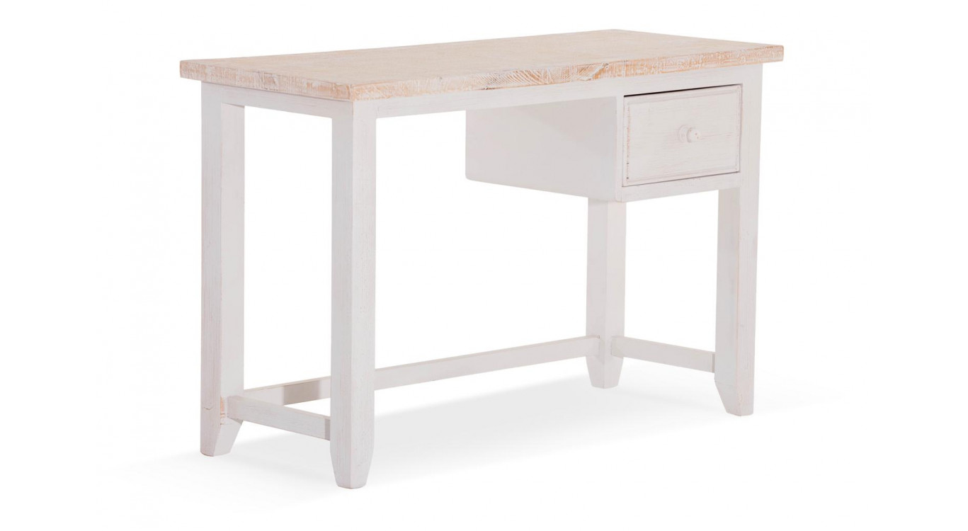 Schreibtisch Holz Weiß 120x50x78cm