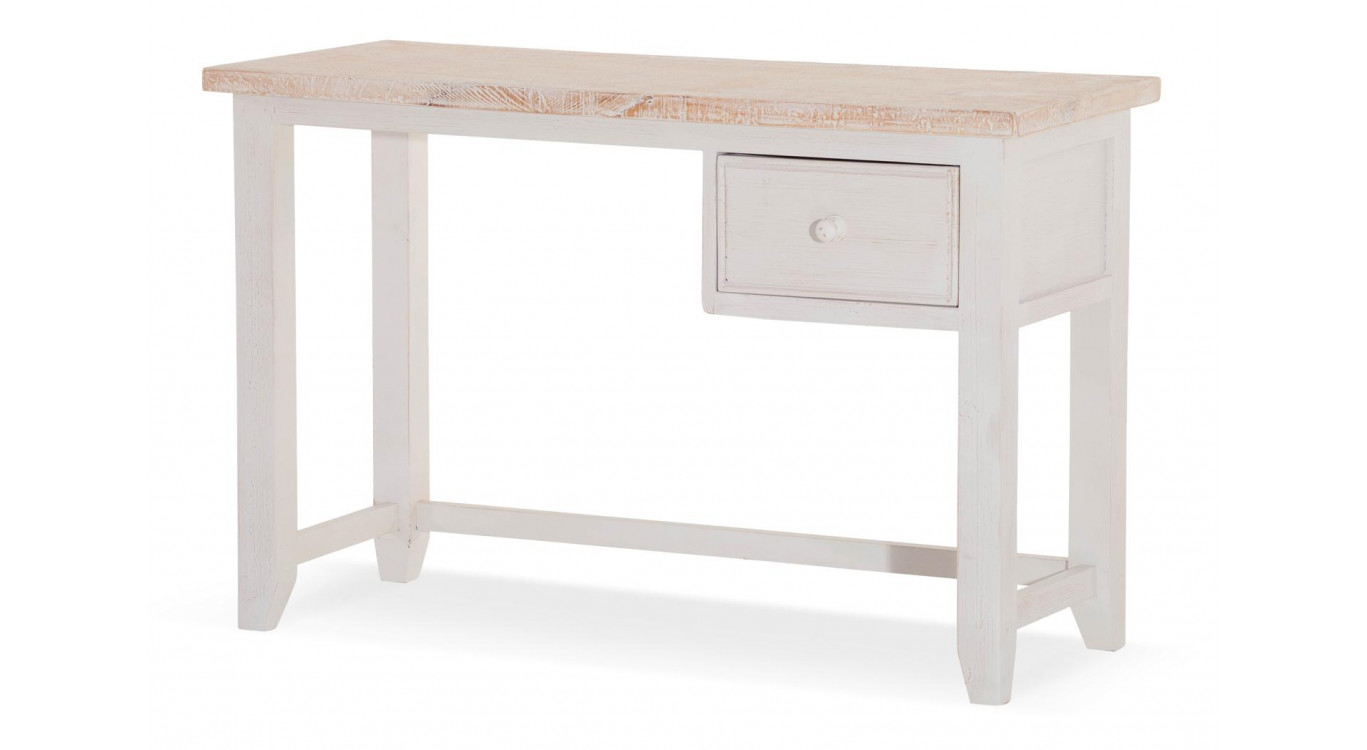 Schreibtisch Holz Weiß 120x50x78cm
