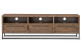 Porta TV a 3 cassetti in legno e metallo marrone 180x45x55cm