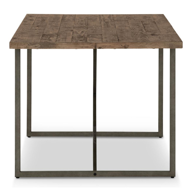 Esstisch Holz Metall Braun 180x90x76cm