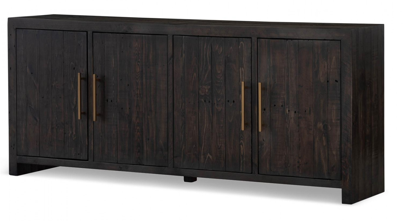 Buffet Bois Marron 200x40x85cm