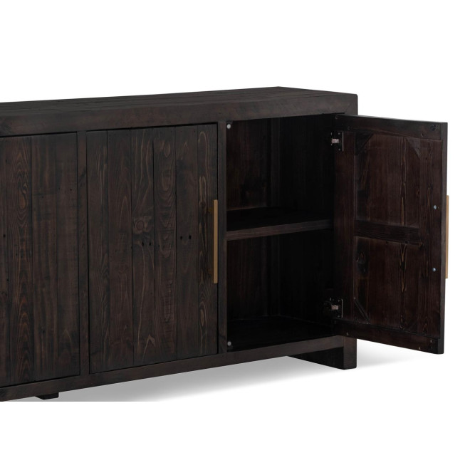 Buffet Bois Marron 200x40x85cm