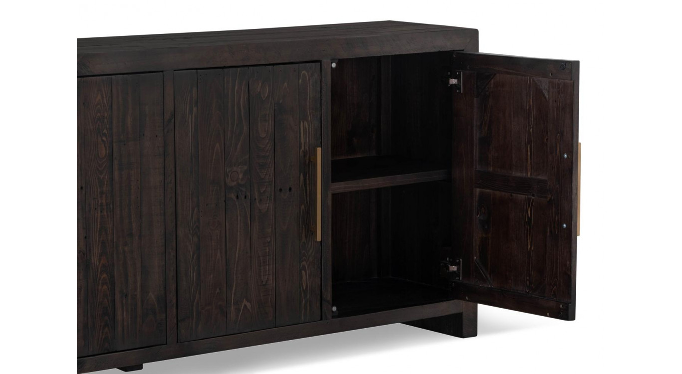 Buffet Bois Marron 200x40x85cm