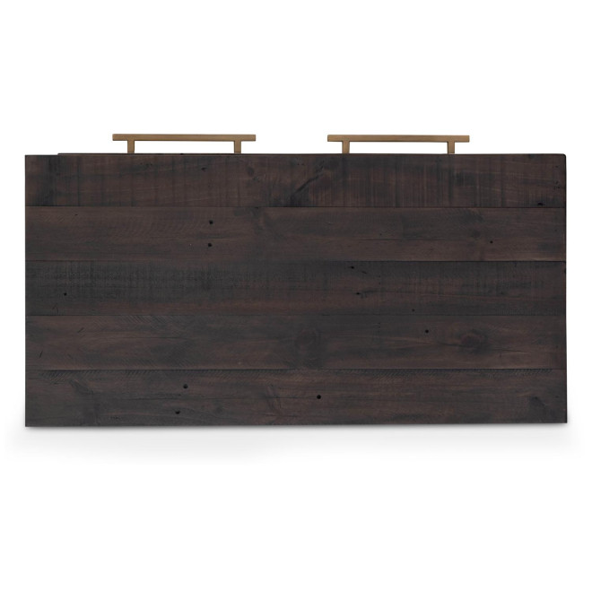 Commode 4 Tiroirs Bois Marron 90x45x115cm