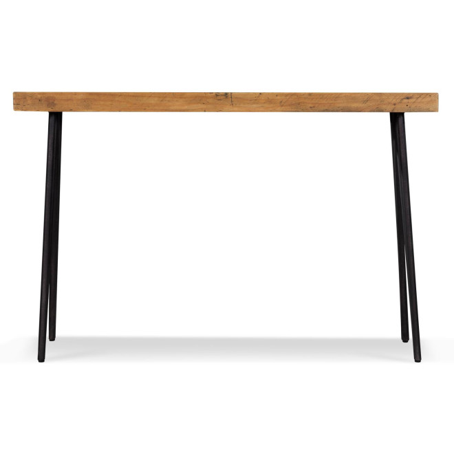 Console Bois Métal Marron 130x40x80cm
